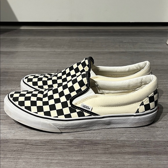 Classic Slip-On Checkerboard Vans, Size 11 - Picture 2 of 7